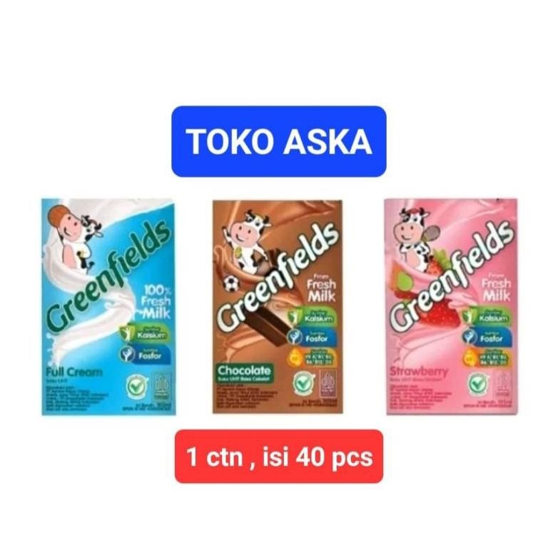 

Greenfields uht 105ml coklat,straw, fullcream Nugi