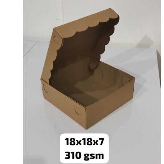 

Dus Nasi Kraft 18x18 Renda Per 50 Pcs (DELIMA) / Kotak Catering Non Laminasi Nugi