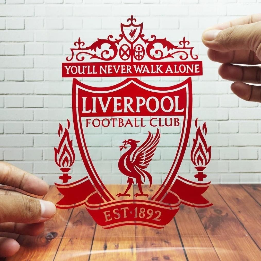 Cutting Stiker Liverpool Variasi Motor Mobil Sticker Timbul Keren Nyala Dasbor Spakbor Visor Body Ka