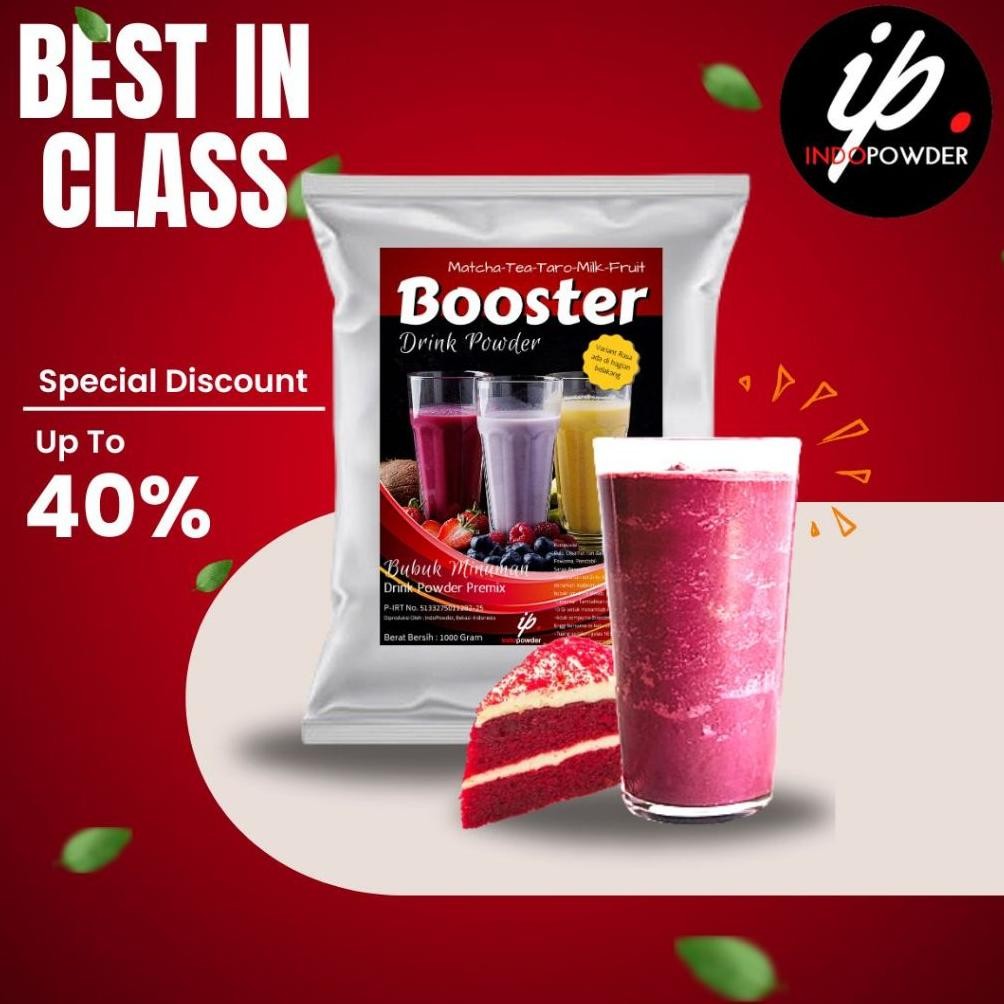 

BUBUK MINUMAN Rasa RED VELVET 1kg - SERBUK Rasa REDVELVET - POWDER REDVELVET Nugi