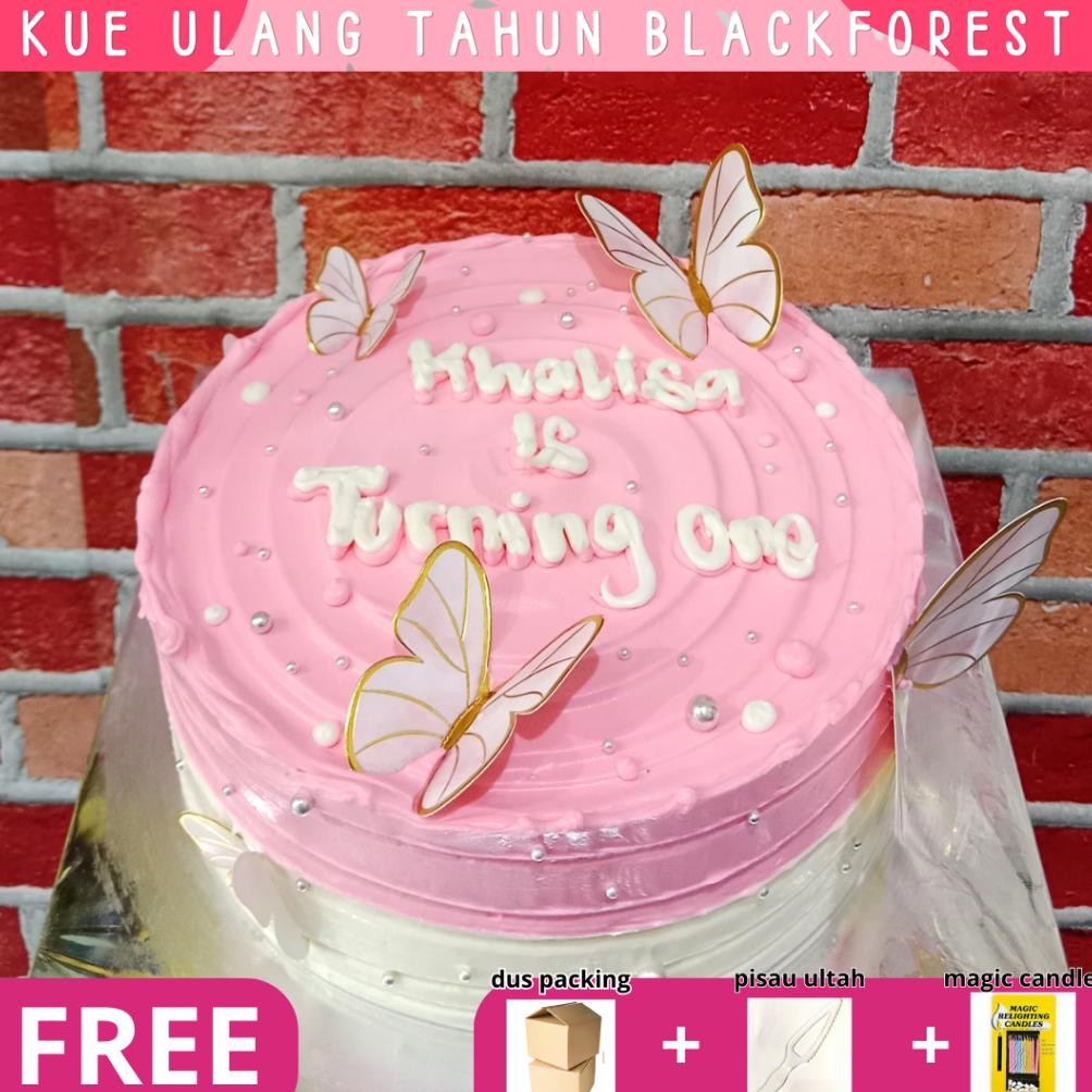 

Korean Cake/Kue Ulang Tahun/Birthday Cake/Blackforest/Kue Ultah/Kupu-Kupu Nugi