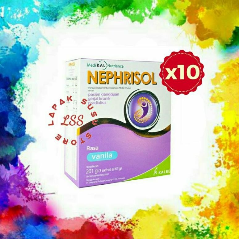 

10 Box - Nephrisol Vanila Cappucino Pradialisis Nugi
