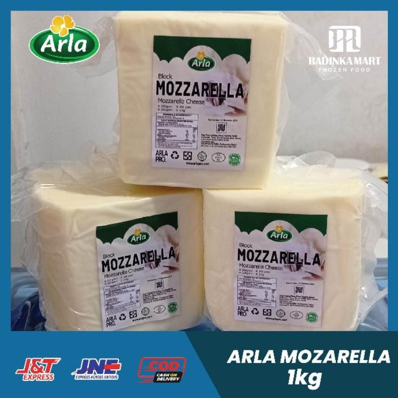 

Arla Mozarella Cheese 1kg - Keju Mozzarella Arla exp terbaru Nugi