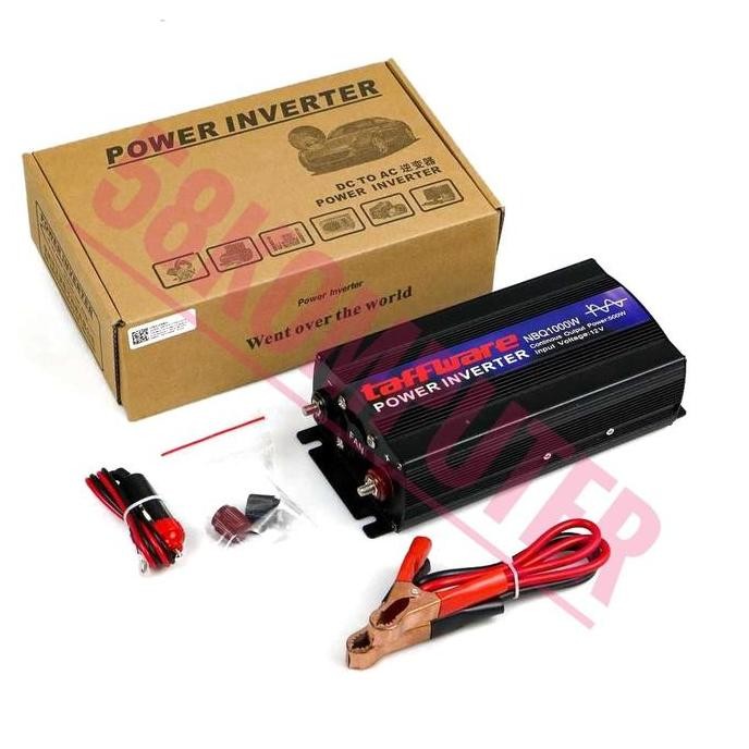HARGA DISC - Power Inverter 1000 Watt Taffware Psw Inverter Dc 12v To Ac220v 1000w