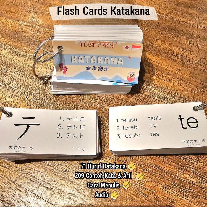 Kp Hiragana Dan Katakana Flash Cards Bahasa Jepang Pemula
