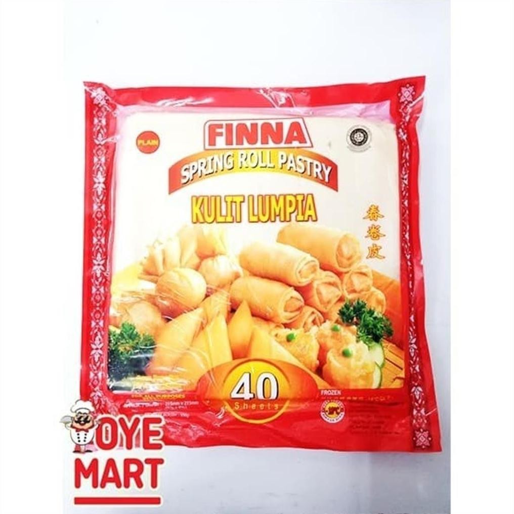 

KULIT LUMPIA UKURAN 21,5CM X 21,5CM ISI 40 LEMBAR MERK FINNA Nugi