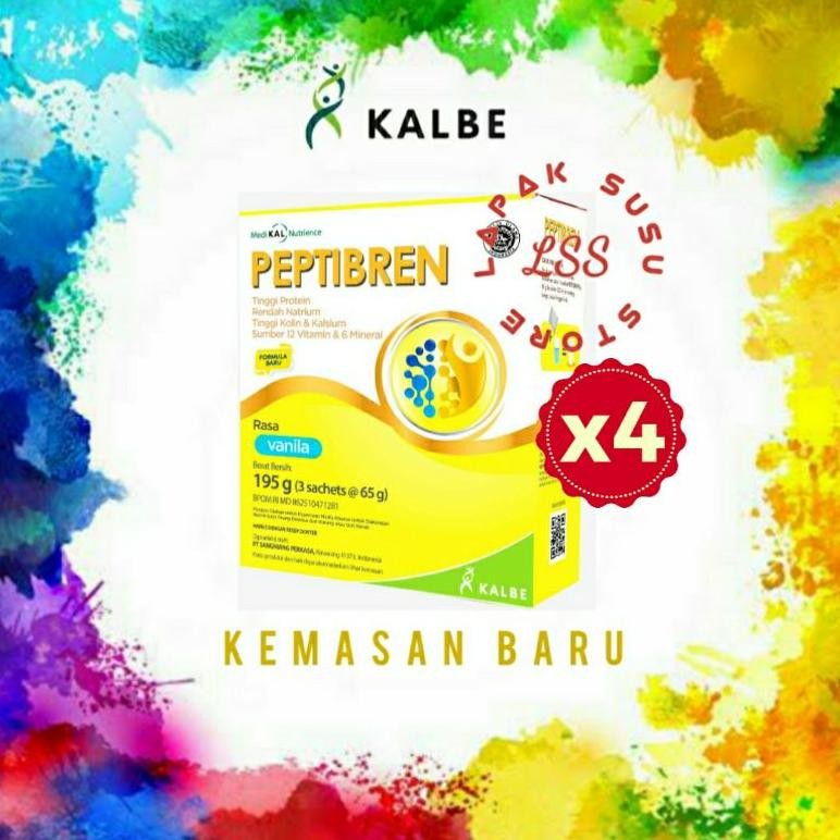 

4 Box - Peptibren VANILA | Kacang Hijau 195gr Nugi