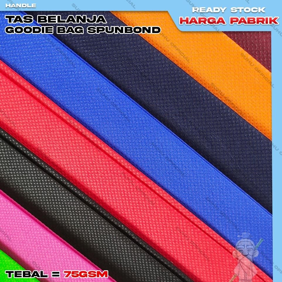 

Kkim Suhu Goodie Bag Tas Belanja Spunbond Model Tali Handle Kantong Souvenir Kain