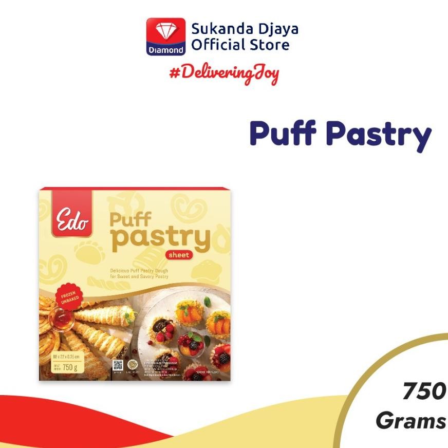 

EDO Puff Pastry Sheet 750 Gram Gojek Grab Instant Only Nugi