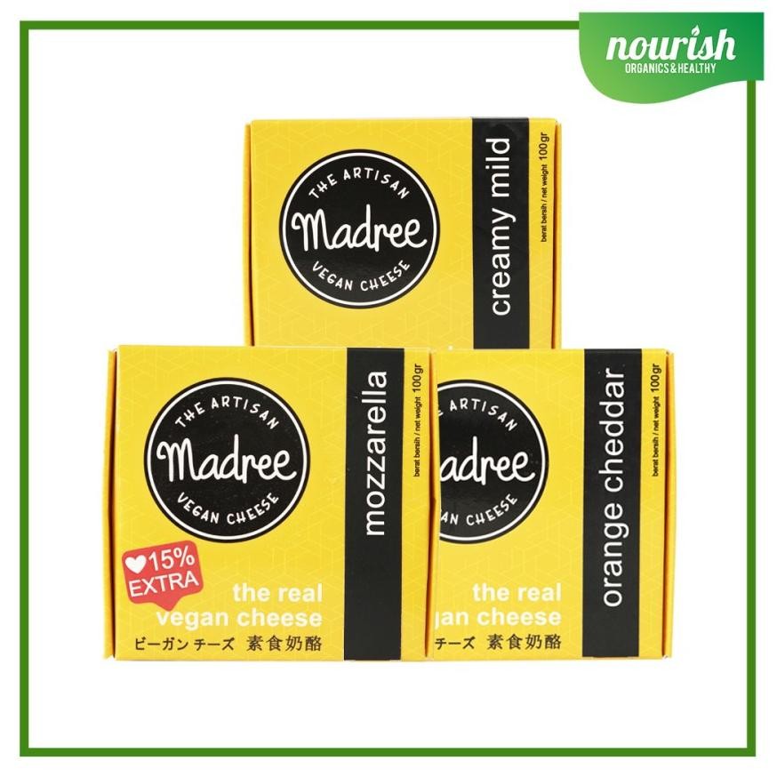

Madree Vegan Cheese / Keju Vegan Non GMO 100g Nugi