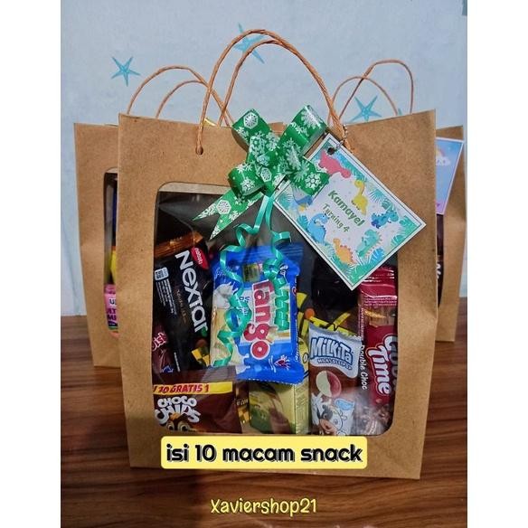 

Ready Paket snack Kemasan Paper Bag (FREE CARD) Nugi