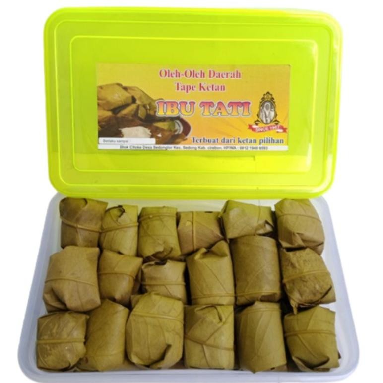 

Tape Ketan Cirebon/Kuningan Kemasan Tupperware Isi 60 Pcs Nugi