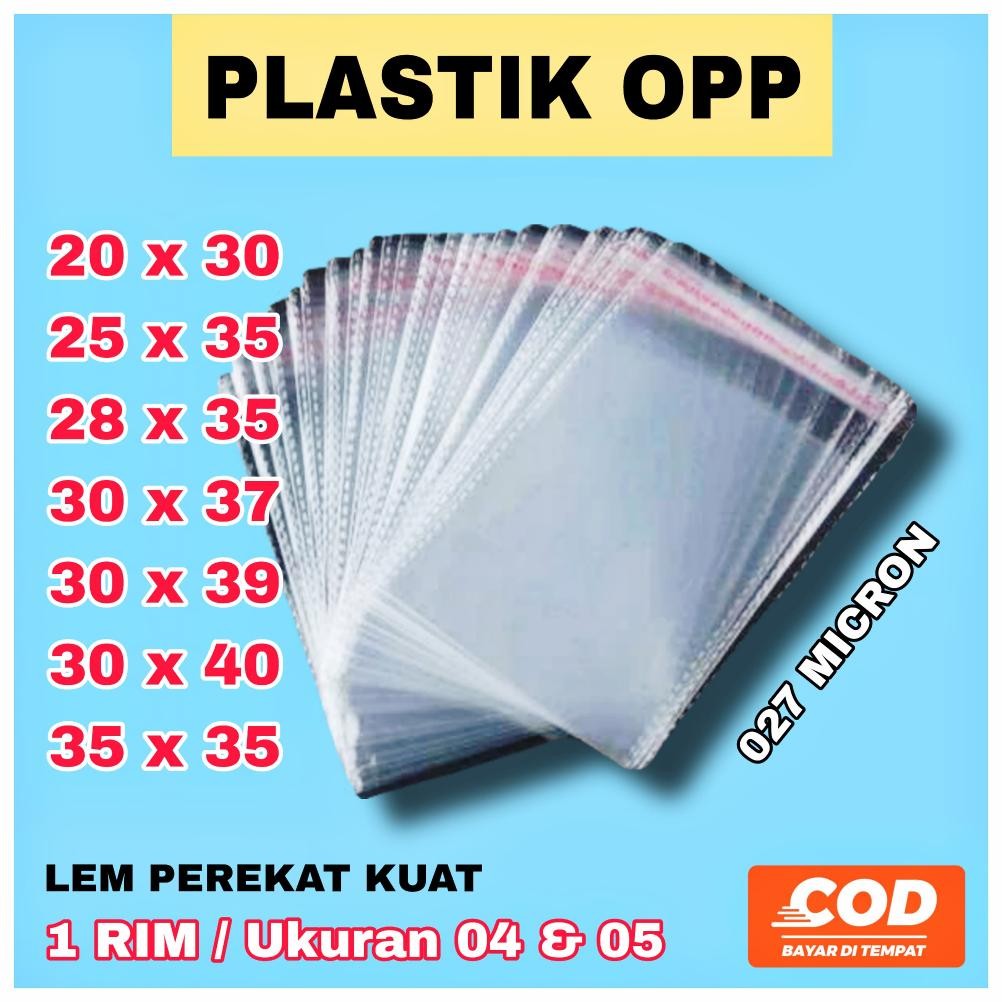 

PLASTIK OPP LEM SEAL / PLASTIK BAJU BENING TEBAL 04 05 ( 027 Micron ) Isi 500 Lembar Harga Termurah Nugi