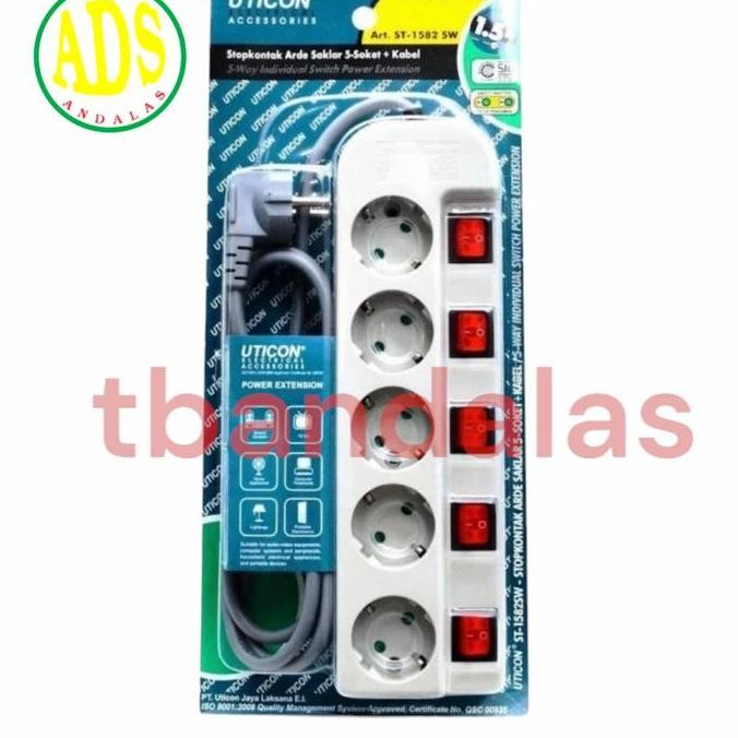 HARGA DISC - Stop Kontak cok stopkontak Kabel sambung saklar arde uticon