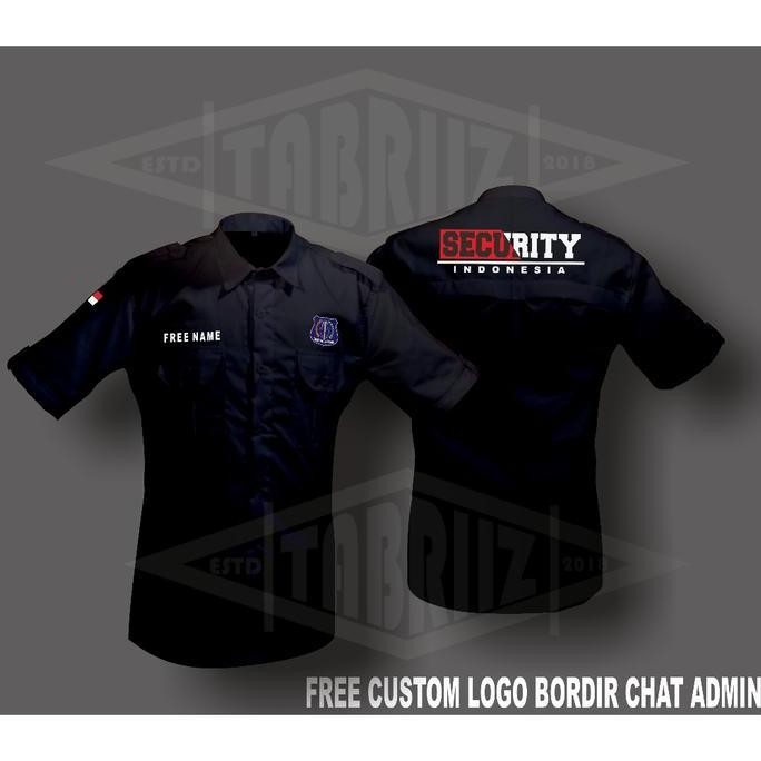 [TERBARU] KEMEJA PDL PDH WEARPACK SECURITY LENGAN PENDEK wearpack Bordir Hitam Navy Panjang Safety P