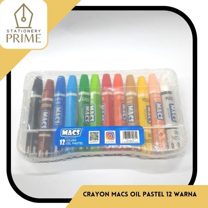 

Crayon Macs Oil Pastel 12 Warna