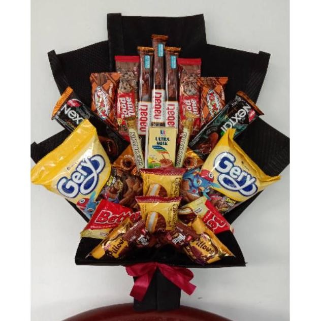 

Buket Snack buket wisuda edisi coklat Nugi