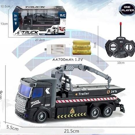 rc truck mobil remote control truk derek polisi rc mobil box mainan