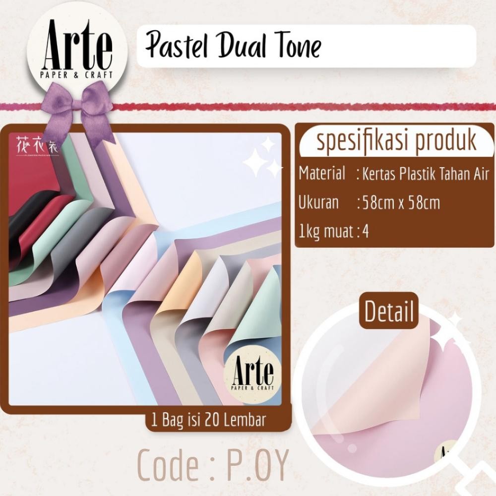 

20 Lembar Buket Wrap Pastel Dual Tone Cellophane Dekorasi Decor Kertas Buket Korea Bunga Flower Wrapping Paper Kado Arte Grosir Jakarta P.OY Nugi