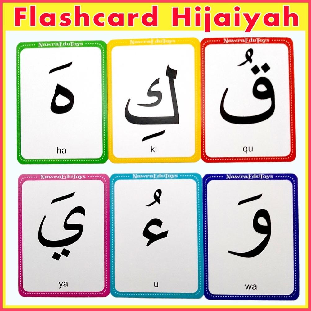 Miliki - Flashcard huruf hijaiyah dengan HAROKAT, Flash Card, Kartu Pintar Belajar ,.