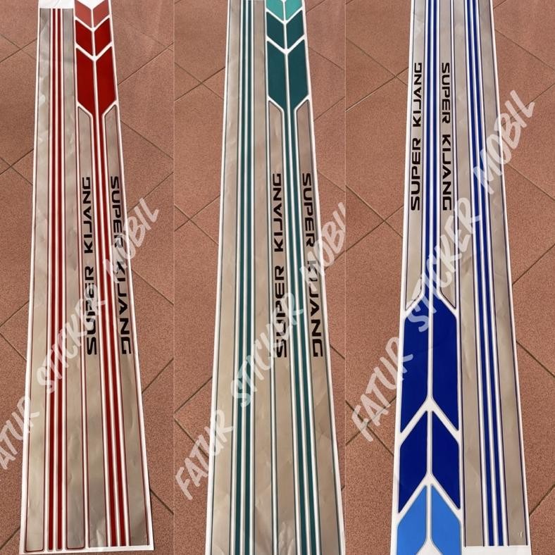 Stiker mobil kijang super/Sticker Lis body Kijang Super long AST Nugi