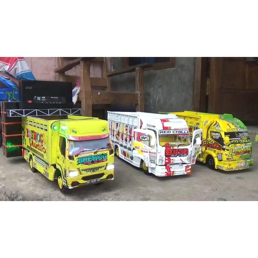 promo spesial truk oleng miniatur truk oleng kayu asli mobil oleng mainan anak keren bonus terpal mo