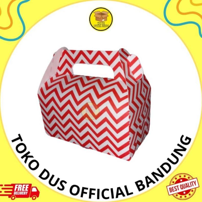 

(ISI 25 PCS) GABLE BOX CETAK MOTIF JIGJAG/BOX KUE/BOX ULANG TAHUN/BOX HAMPERS/BOX TERMURAH LANGSUNG DARI PABRIK. Nugi