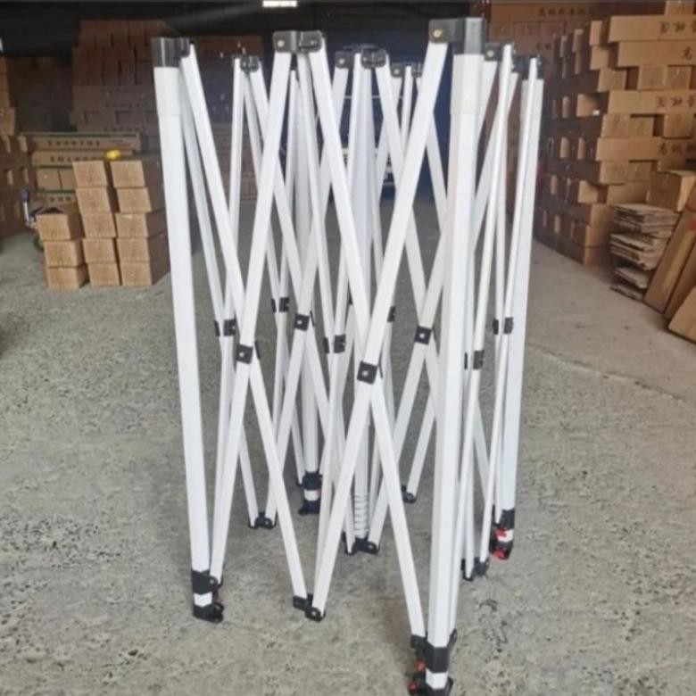 Terlaris Rangka Tenda Lipat Ukuran 3X3  Premium Besi Putih