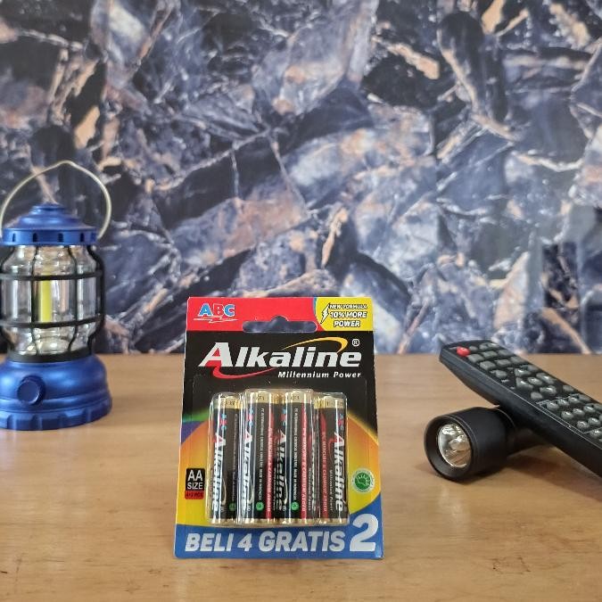 New - Baterai ABC Alkaline AA A2 Battery - Batre  Alkalin 1.5V Besar Original isi 6(4+2) ..