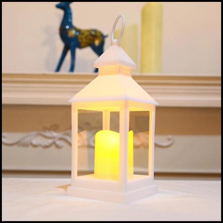 Lentera Lilin Elektrik Besar Dekorasi LED Lilin Electric Petromax