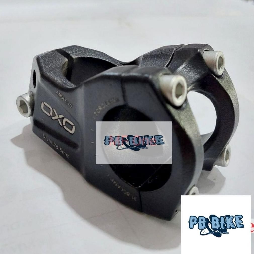 Stem OXO Sepeda ST-01 Oversize OS 31.8 Alloh Hitam Alumunium MTB Balap Road Bike Fixie