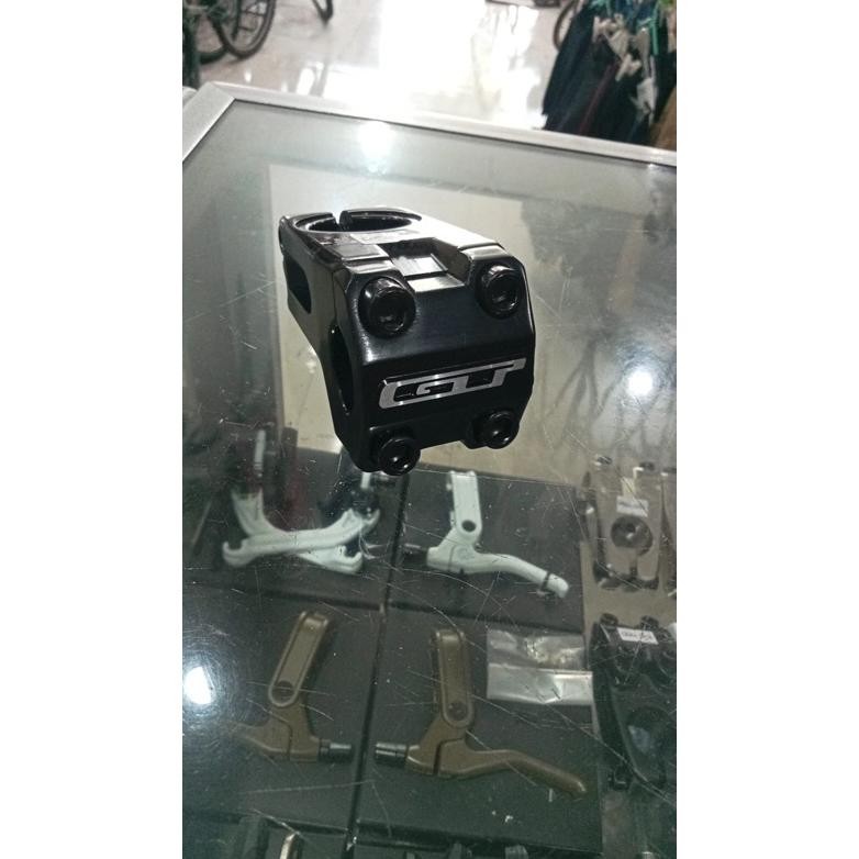 Stem Bmx Gt Hitam Black Standar 22.2 28.6 Emboss Mtb Sunrise Alloy Sepeda