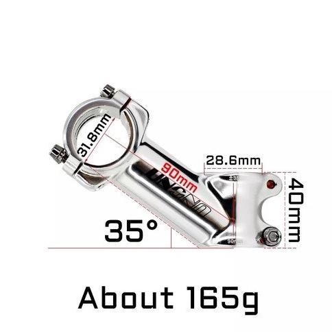 Stem Sepeda UNO CHROMOLY 60 70 80 90 100 110 120 mm 7 17 35 Derajat 6 7 8 9 10 Cm MTB Road Bike XC O