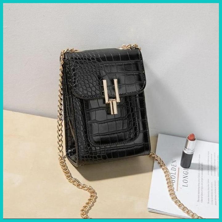 Ready Tas Selempang Hp Tas Mini Croco Lengkap