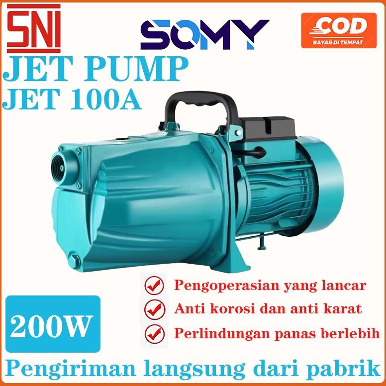 Terlaris Somy Pompa Air Jet Pump Jet100A Jet Pump 40 Meter Pompa Rumah Tangga Toren Sumur Dangkal