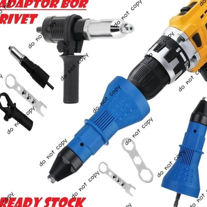 Adaptor Bor Rivet Tang Rivet Ripet Sambung Konverter Rivet Adapter Bor
