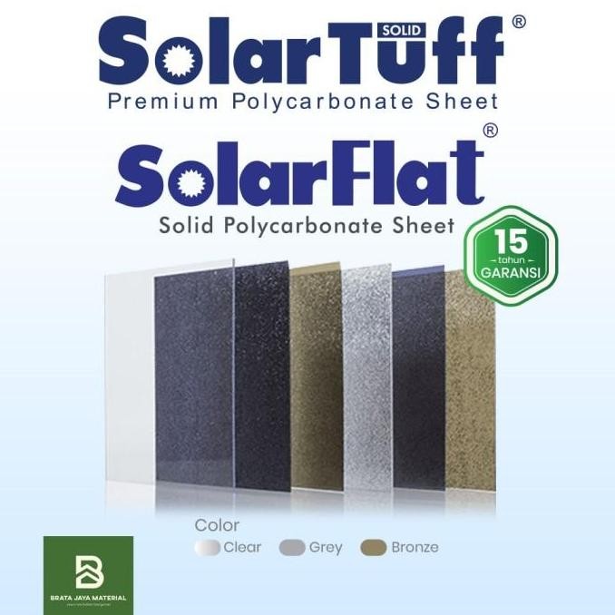 SolarFlat 1.2mm Solar Flat Solartuff Solid Solar Tuff Atap