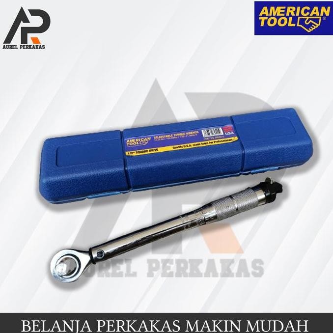 AMERICAN TOOL KUNCI MOMEN TORSI 1/2 INCH ADJUSTABLE TORQUE WRENCH