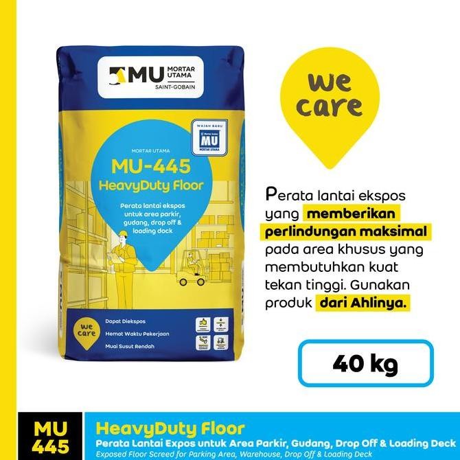 Mortar Utama MU-445 HeavyDuty Floor 40Kg