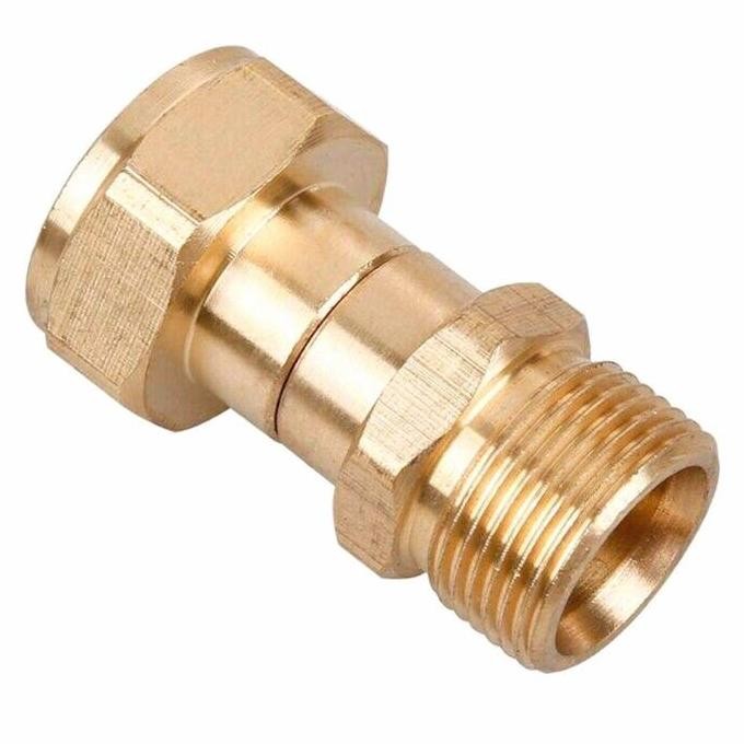 Swivel Joint Brass M22 14mm male + M22 female