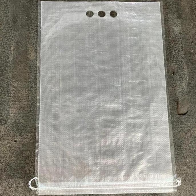 Karung LAMINASI transparan polos untuk beras 5kg LM