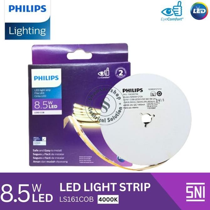 PHILIPS LED LIGHT STRIP LS161 8.5W 13W COB 5 METER LAMPU LED FLEXIBLE PITA 5M 24V