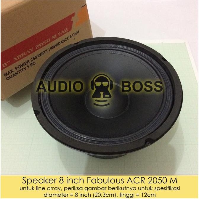 Bagus Speaker Acr 8" Fabulous 2050 /Acr 8 Inch Fabulous / Acr 8"Fabulus 2050