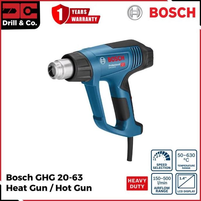 Bosch GHG 20-63 Mesin Pemanas Digital / Hot Gun / Heat Gun