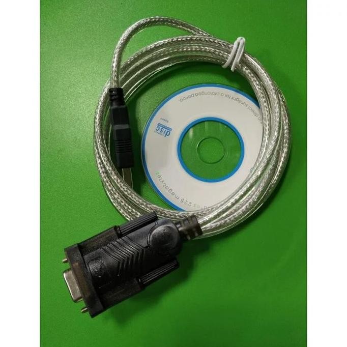 Stk Kabel Usb To Rs232 Ftdi Db9 Parallel Com Serial Adapter BlackPanjang45Cm
