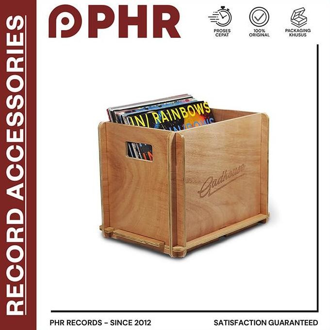 GADHOUSE STORAGE CRATE - RAK/CRATE PENYIMPANAN PIRINGAN HITAM ORIGINAL DAN TERPERCAYA