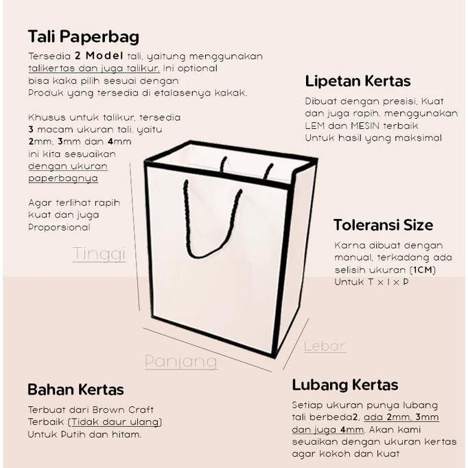 (Mini Size) Paper Bag Kado Kecil All Ukuran / Paper Bag Cokelat Packing Parfum / Papper Bag Mini War