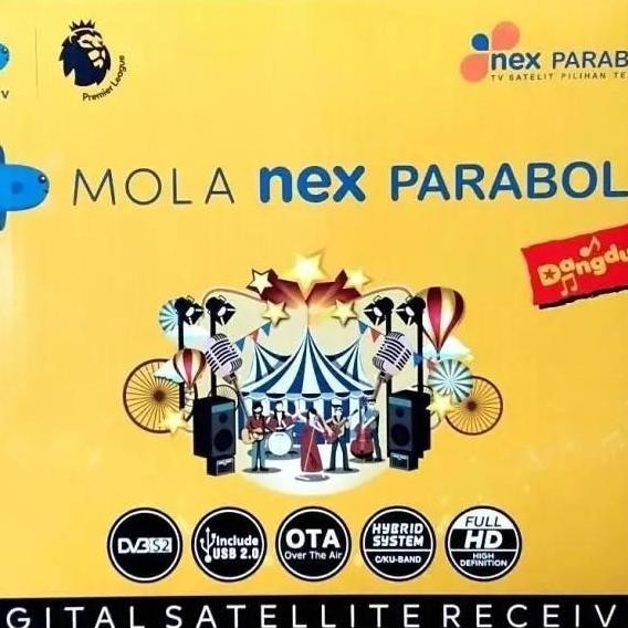 MOLA NEXPARABOLA KUNING - RECEIVER SATELIT DIGITAL HD DENGAN CHIPSET CS8001 & FLASH 8MB - GRATIS TV 