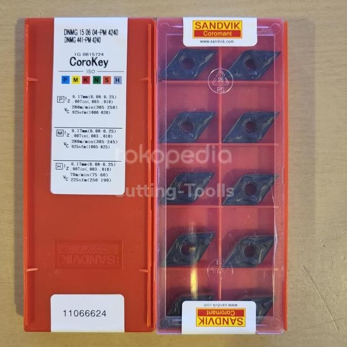 Insert Dnmg 150604 Sandvik / Dnmg 1506 / Pahat Bubut Dnmg 150604