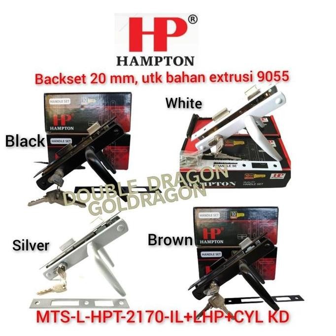 Kunci Handle Set Hampton Pintu Aluminium Komplit